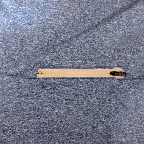 - Blue Hooded Sweatshirt with PINK Logo - Med Weight. Sz M EUC - Picture 8 of 9